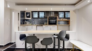 Microwave, oven, coffee/tea maker
