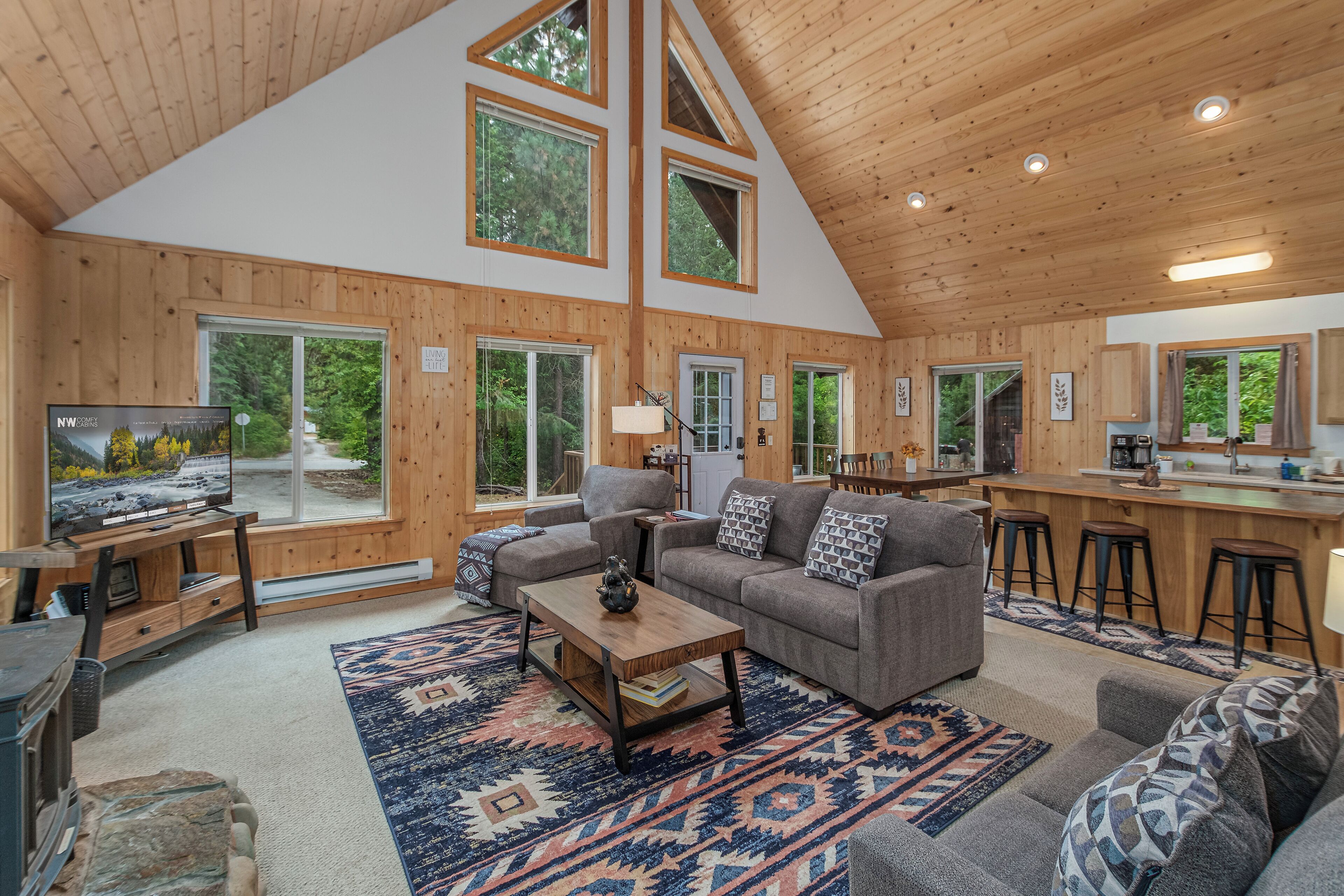 スマートテレビ、暖炉、DVD プレーヤー、ビデオライブラリ