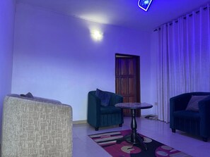 1 bedroom, desk, laptop workspace, bed sheets