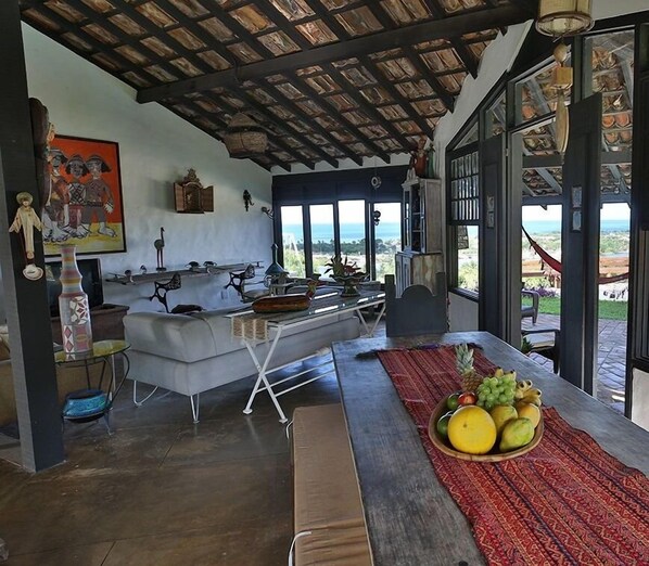 Outdoor dining - Refugio Rustico-C Piscina-SH015 (Igarassu)