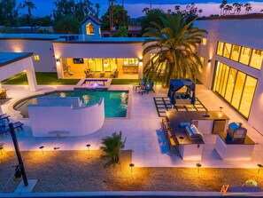 A heated pool