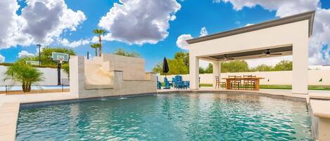 Piscine couverte, piscine chauffée