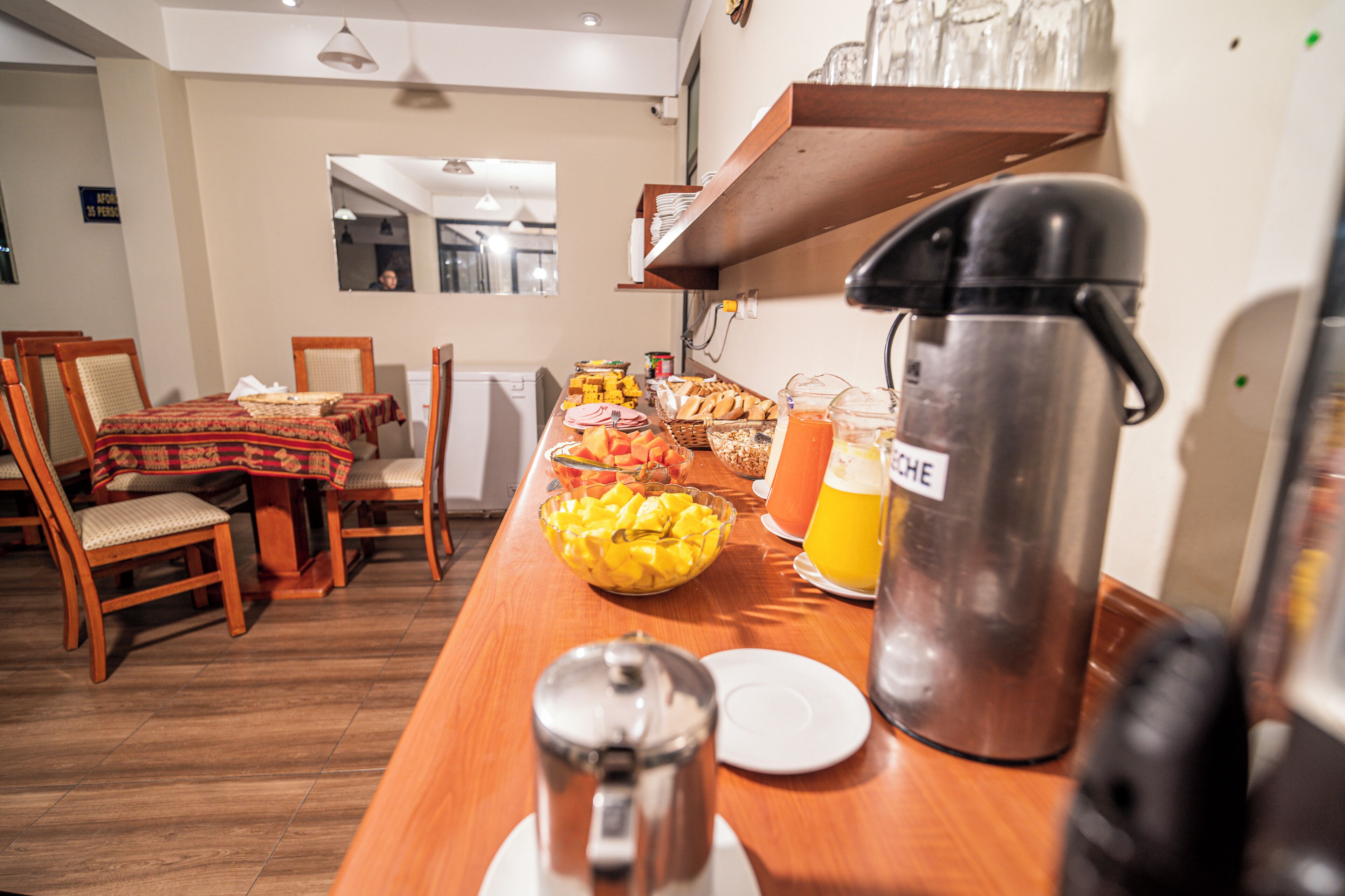 Free daily buffet breakfast 