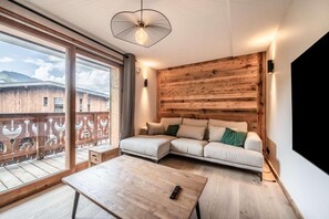 Living area - 1st floor, balcony, parking, tv, ski locker, 93m², Morzine (Morzine)