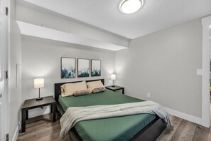 2 bedrooms, iron/ironing board, travel crib, WiFi