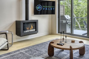 Design Condo, 3 Bedrooms, Mountain View | Living area - 202 Verbier Building 13 (Mont-Tremblant)