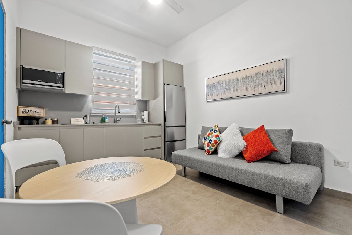 Classic Studio Suite (MM3) | Private kitchen | Microwave, rice cooker, blender, cookware/dishes/utensils