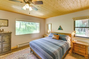 4 dormitorios, escritorio, Internet y ropa de cama