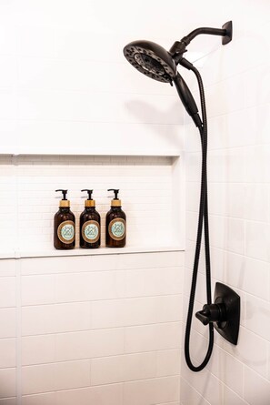 Hair dryer, towels