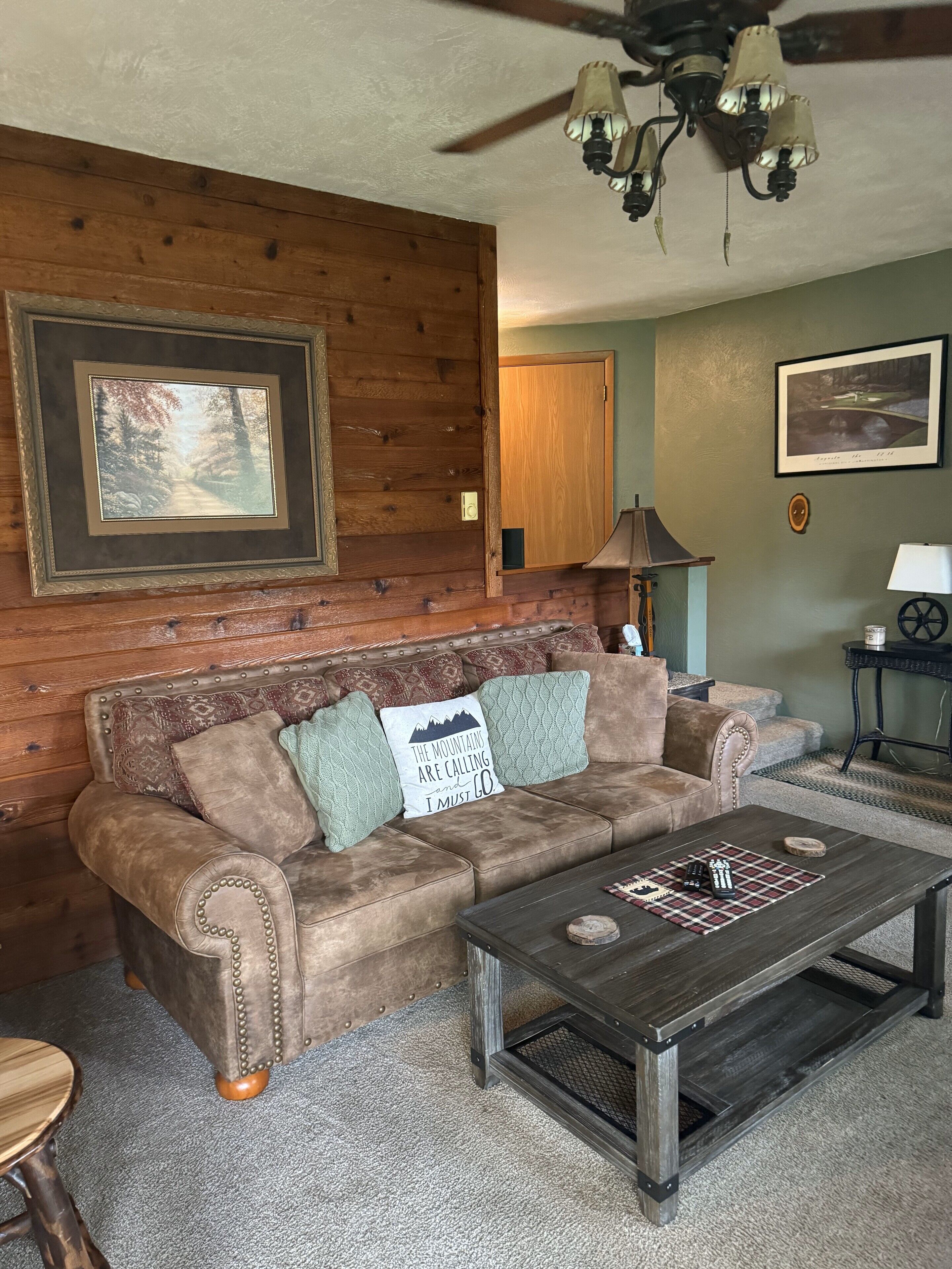 Smart-tv och eldstad