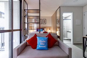 Apartamento conforto | Espaço de trabalho para notebook, Wi-Fi de cortesia
