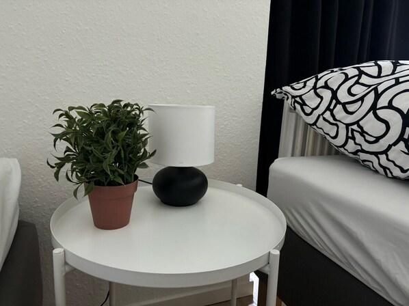 1 dormitorio, cuna de viaje, wifi gratis y ropa de cama