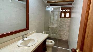 Free toiletries, hair dryer, bidet, towels