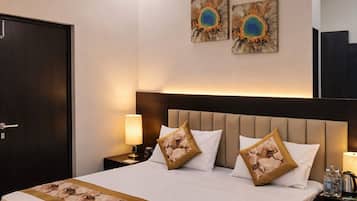 Chambre Deluxe, 1 trĂšs grand lit, vue ville