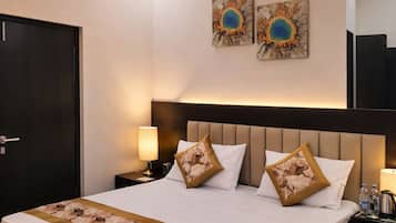 Chambre Deluxe, 1 trĂšs grand lit, vue ville