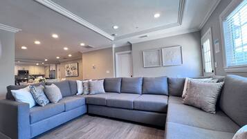 House, Multiple Beds, Pool Access, Ocean View (Destination #32) | Living area | Fireplace