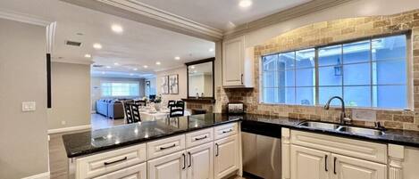 House, Multiple Beds, Pool Access, Pool View (Destination #32) | Private kitchen