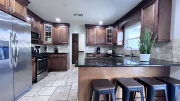 House, Multiple Beds, Pool Access, Pool View (Destination #02) | Private kitchen | Electric kettle