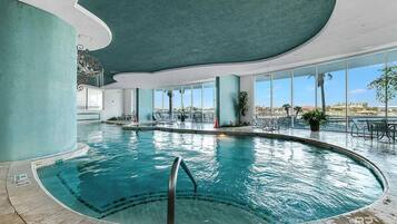 Indoor pool, outdoor pool