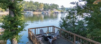 Lake Front Home- Private Dock- Swim Platform- Quiet Side of the Lake- Martini Deck- Firepit