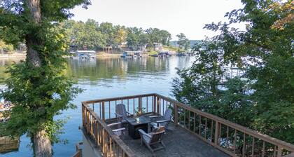 Lake Front Home- Private Dock- Swim Platform- Quiet Side of the Lake- Martini Deck- Firepit