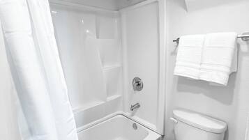 Towels, soap, toilet paper