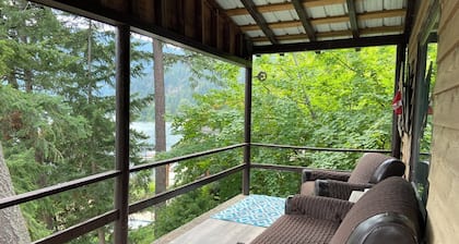 Small Cabin with gorgeous view and lake access