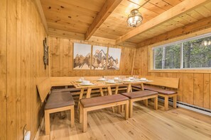 Dining - Creekside Lodge w/ Firepit, Game Room, Perfect for Fishing/ATV (Island Park)