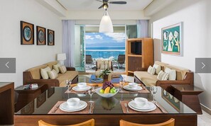 Living area - 2-bedroom 2 bath condo in stunning Vidanta World (Puerto Vallarta)