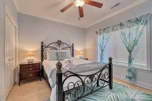 4 bedrooms, iron/ironing board, travel crib, WiFi