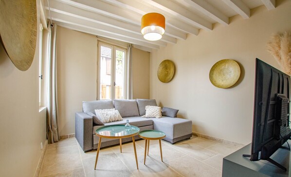 TV, fireplace - 10G554 - LESMONT - Gîte (LESMONT)