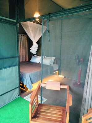 Luxury Tent, Lake View, Lakeside | Egyptian cotton sheets, premium bedding, memory foam beds