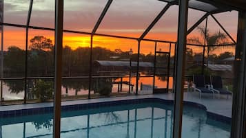 A heated pool