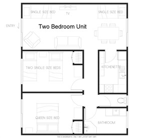 Family Suite | 2 bedrooms, blackout curtains, soundproofing, iron/ironing board