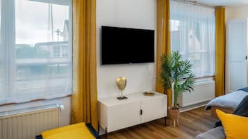 1 soverom, strykejern/-brett, wi-fi (inkludert) og sengetøy