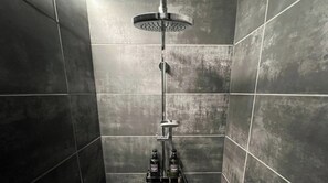 Hair dryer, towels