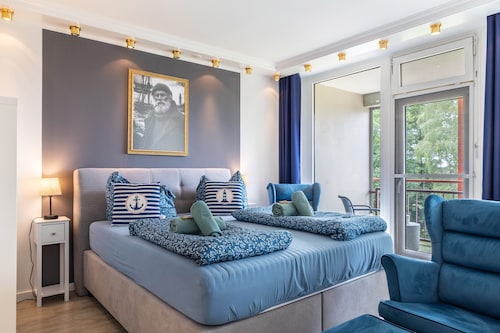 Ferienwohnung 'Kapitäns Kajüte Am Steinhuder Meer' mit Meerblick, Balkon und Wi-Fi