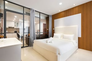 Appartement Supérieur, 3 chambres, cuisine, vue ville