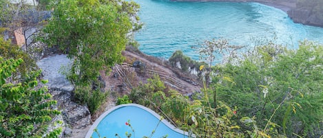 Private beach, white sand