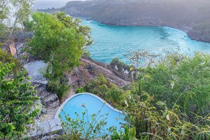 Privatstrand, weißer Sandstrand