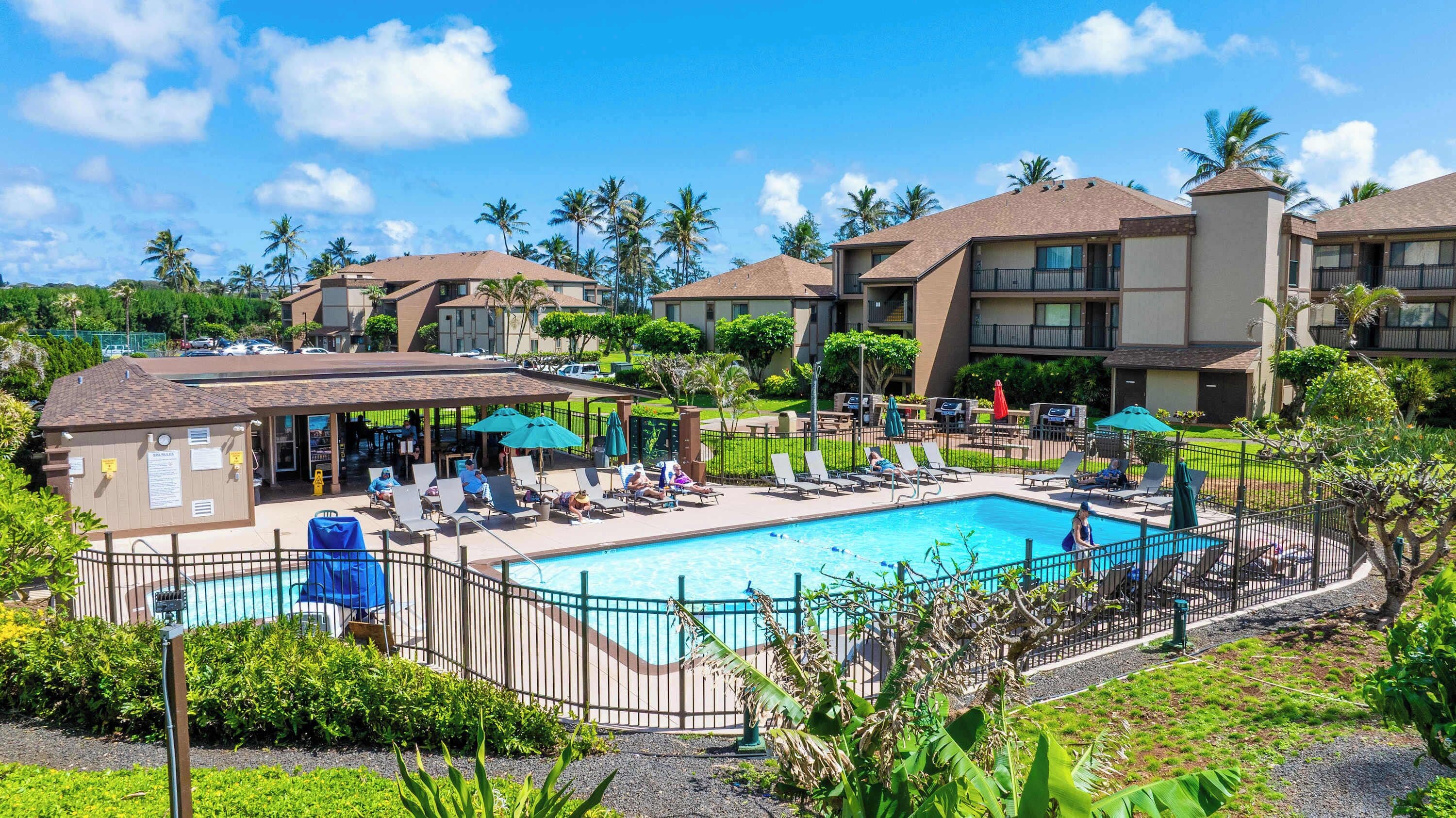 A heated pool