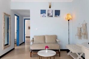 Dobbeltrom, byutsikt | Utsikt over resort