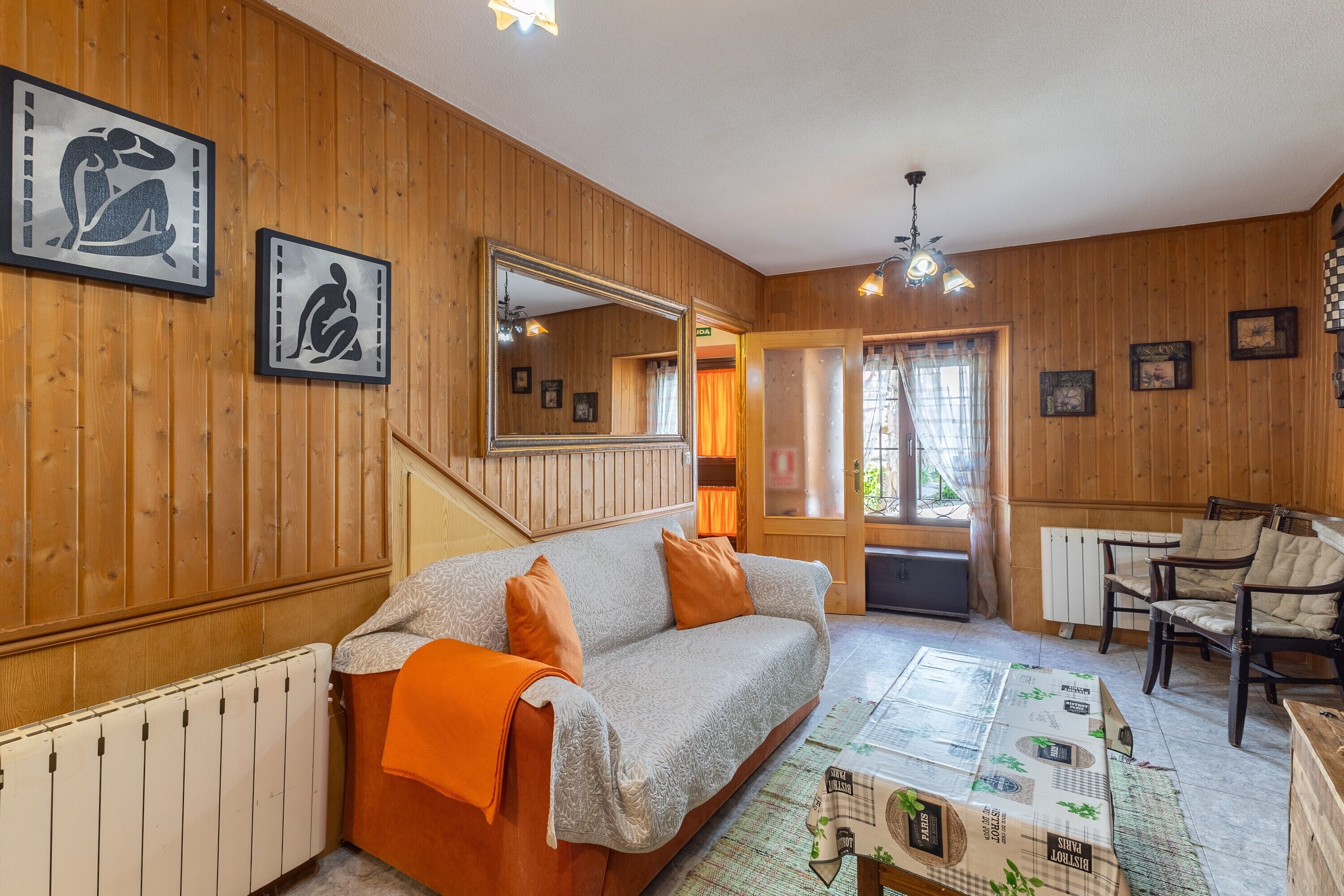 TV, fireplace, DVD player