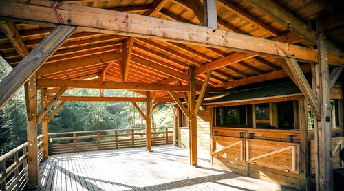 Maison dans les arbres 'Lodge En Pleine Foret Domaniale' (en anglais)