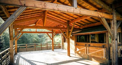 Maison dans les arbres 'Lodge En Pleine Foret Domaniale' (en anglais)