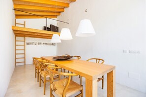 Dining - Country House 'Casa Con Piscina En Selva' with Sea Views, Wi-Fi and Air Conditioning (Selva)