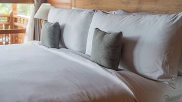 Premium bedding, memory foam beds, minibar, individually furnished