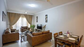 50-inch TV with cable channels