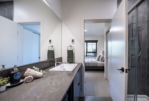 Hair dryer, towels