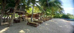 Plage privée, bar de plage